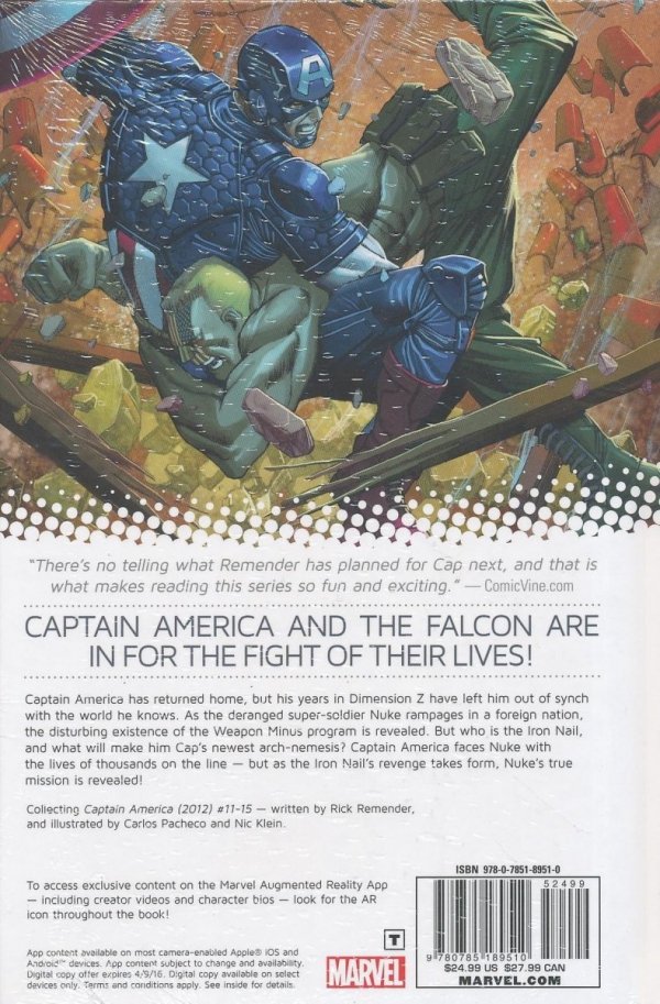 CAPTAIN AMERICA VOL 03 LOOSE NUKE HC [9780785189510] **promocja TOMY**