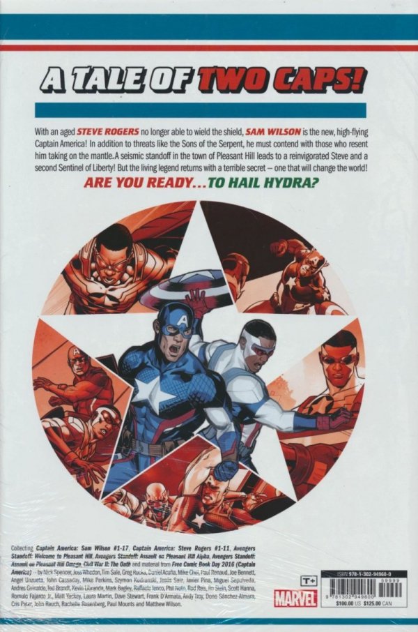 CAPTAIN AMERICA BY NICK SPENCER OMNIBUS VOL 01 HC [VARIANT] [9781302949600] **promocja TOMY**