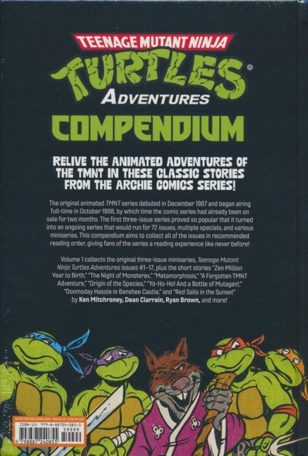 TEENAGE MUTANT NINJA TURTLES ADVENTURES COMPENDIUM VOL 01 HC [9798887240855]