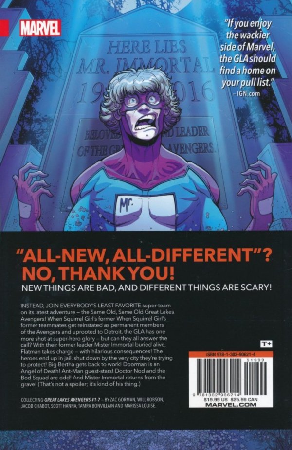 GREAT LAKES AVENGERS SAME OLD SAME OLD TP [9781302906214] **promocja TOMY**