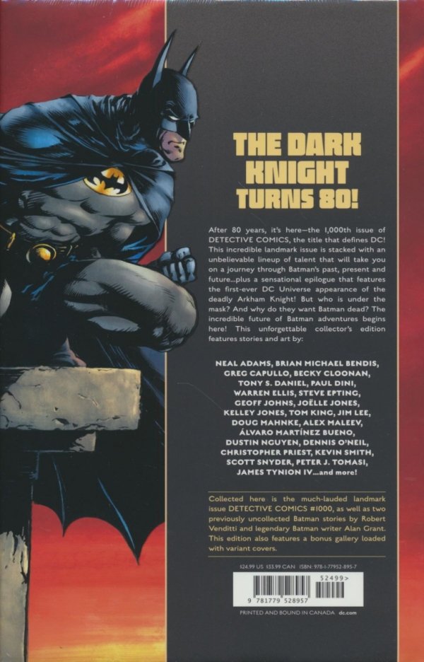 DETECTIVE COMICS #1000 DELUXE EDITION HC [9781779528957]