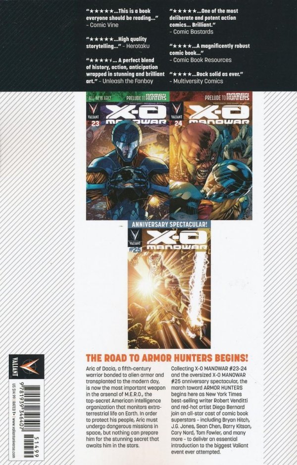 X-O MANOWAR VOL 06 PRELUDE TO ARMOR HUNTERS TP [9781939346407] **promocja TOMY**