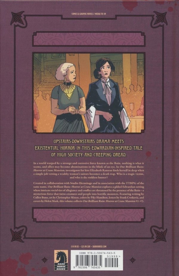 OUR BRILLIANT RUIN HORROR AT CRANE MANSION HC [9781506745435]