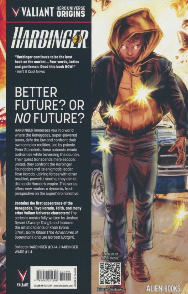 VALIANT UNIVERSE HERO ORIGINS HARBINGER TP [9781962201308]