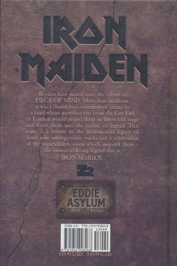 IRON MAIDEN PIECE OF MIND HC [9781954928268]