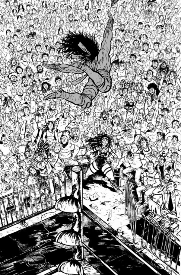 DO A POWERBOMB BLACK AND WHITE #1 CVR D DANIEL WARREN JOHNSON VAR [70985304751300141]