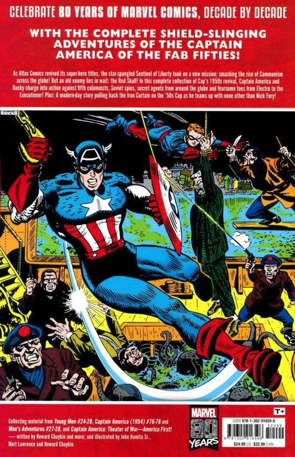 DECADES MARVEL IN THE 50S CAPTAIN AMERICA STRIKES TP [9781302916596]