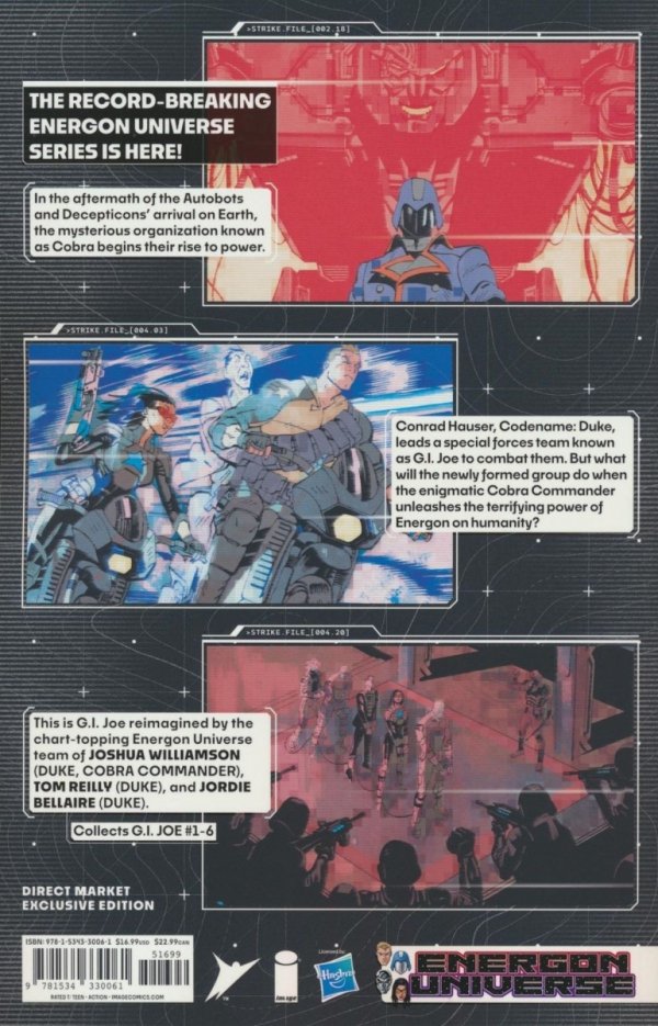 GI JOE VOL 01 THE COBRA STRIKES TP [VARIANT] [9781534330061] **promocja TOMY**