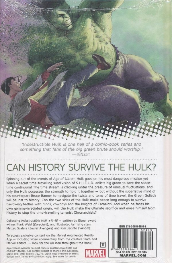 INDESTRUCTIBLE HULK VOL 03 SMASH TIME HC [9780785188841] **promocja TOMY**