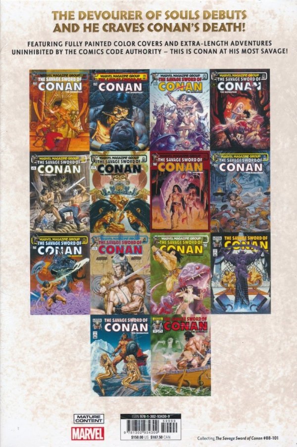 SAVAGE SWORD OF CONAN THE ORIGINAL MARVEL YEARS OMNIBUS VOL 07 HC [STANDARD] [9781302934309] **promocja TOMY**