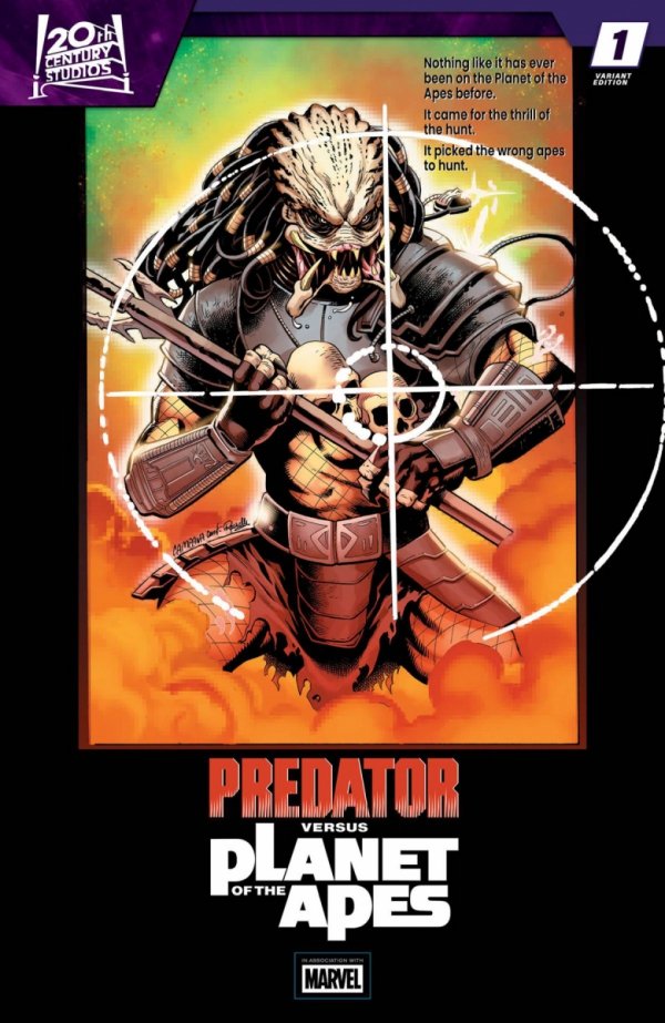 PREDATOR VS THE PLANET OF THE APES #1 CHRIS CAMPANA MOVIE POSTER HOMAGE VARIANT [75960621569000131]