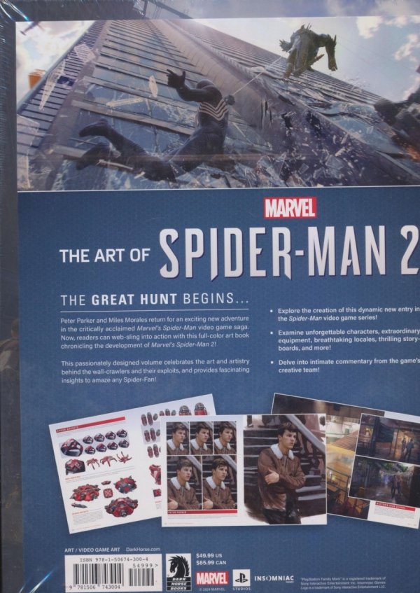 ART OF MARVELS SPIDER-MAN 2 HC [9781506743004] **PROMOCJA RABAT 40%**