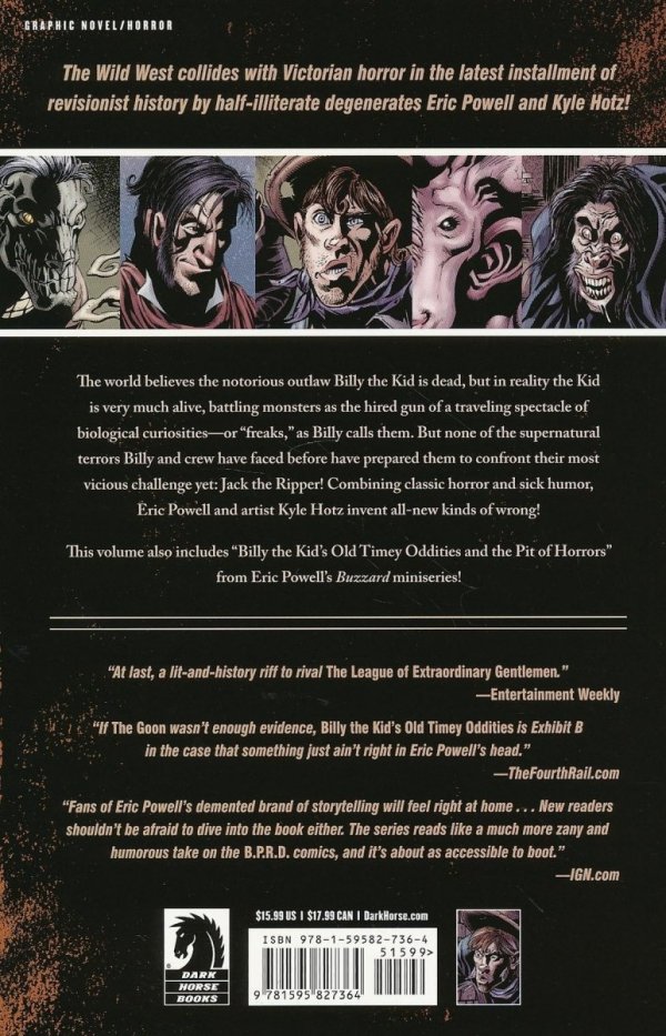 BILLY THE KIDS OLD TIMEY ODDITIES VOL 02 AND THE GHASTLY FIEND OF LONDON TP [9781595827364]