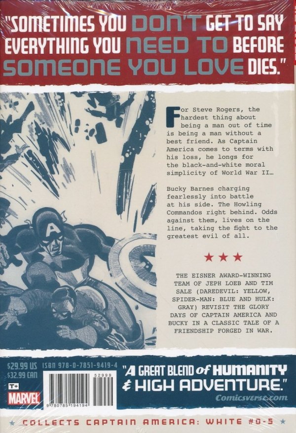 CAPTAIN AMERICA WHITE HC [9780785194194]
