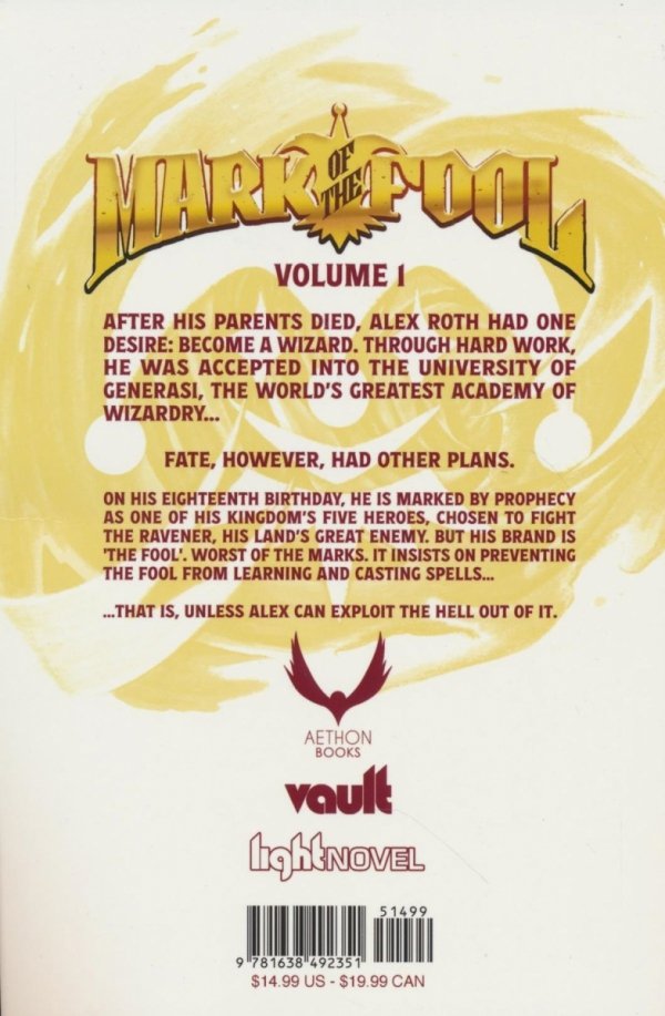 MARK OF THE FOOL LIGHT NOVEL VOL 01 [9781638492351]