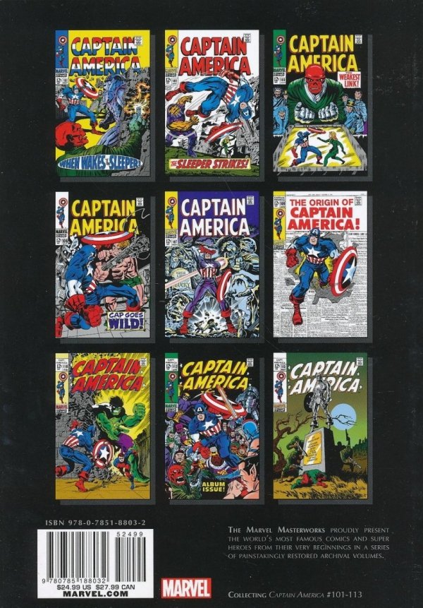 MARVEL MASTERWORKS CAPTAIN AMERICA VOL 03 TP [STANDARD] [9780785188032]