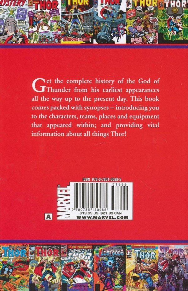 THOR OFFICIAL INDEX TO THE MARVEL UNIVERSE TP [9780785150985] **OFERTA SPECJALNA**