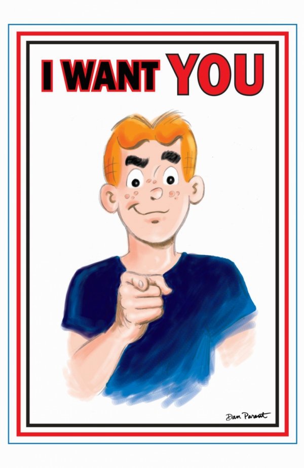 ARCHIE COMICS CELEBRATES AMERICAS 250TH ONE SHOT CVR C DAN PARENT UNCLE SAM POSTER ART VAR [76281622250100131]