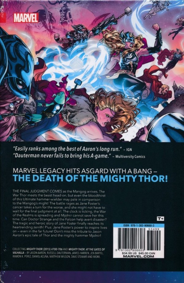 MIGHTY THOR VOL 05 THE DEATH OF THE MIGHTY THOR HC [9781302906603] **OFERTA SPECJALNA**