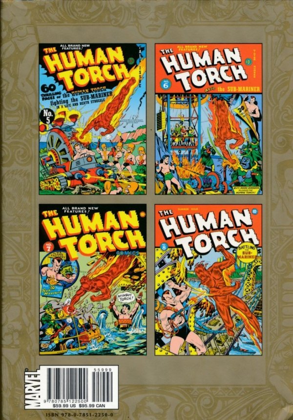 MARVEL MASTERWORKS GOLDEN AGE HUMAN TORCH VOL 02 HC [STANDARD] [9780785122500]