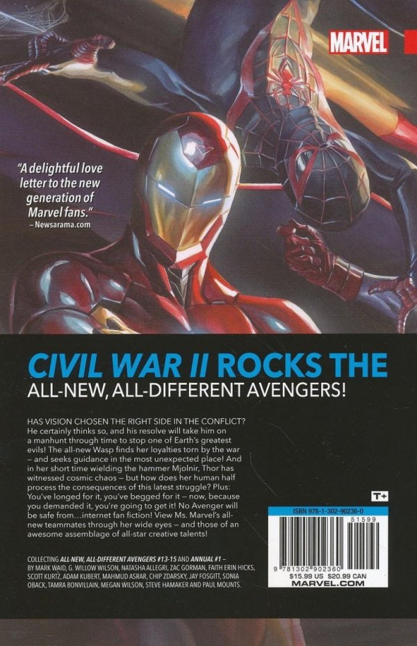 ALL-NEW ALL-DIFFERENT AVENGERS VOL 03 CIVIL WAR II TP [9781302902360]