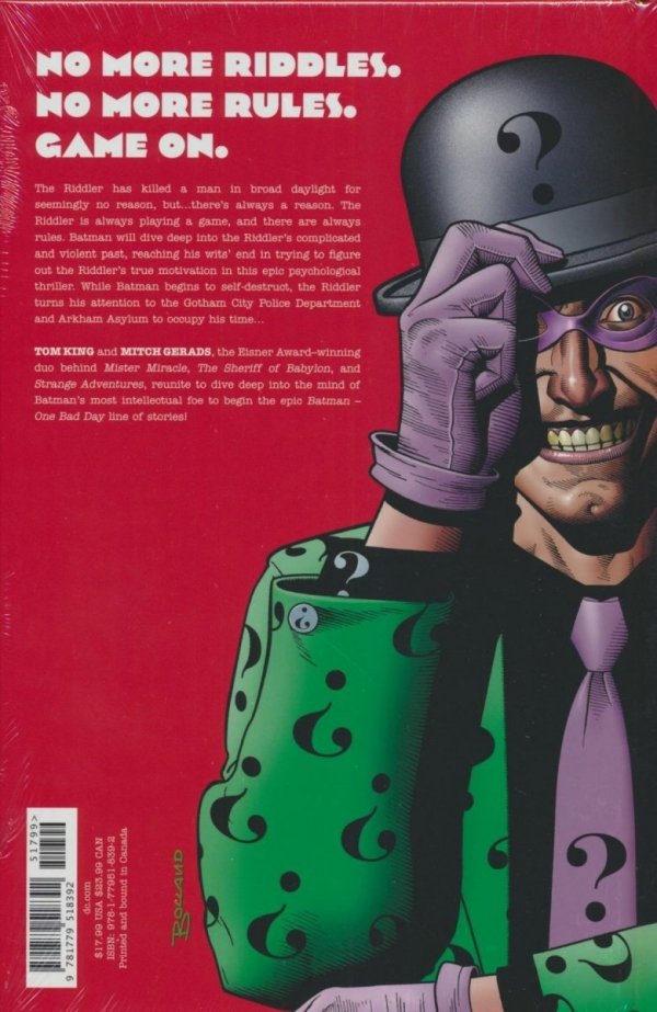 BATMAN ONE BAD DAY THE RIDDLER HC [STANDARD] [9781779518392]