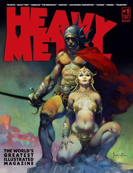 HEAVY METAL MAGAZINE #1 CVR B FRAZETTA [85007130300100121]
