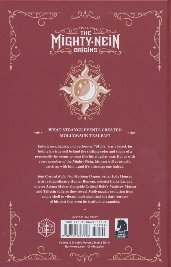 CRITICAL ROLE THE MIGHTY NEIN ORIGINS MOLLYMAUK TEALEAF HC [9781506723778]