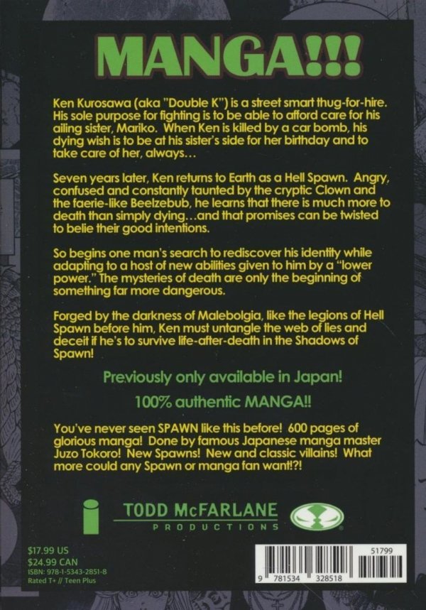 SPAWN MANGA SHADOWS OF SPAWN TP [9781534328518]