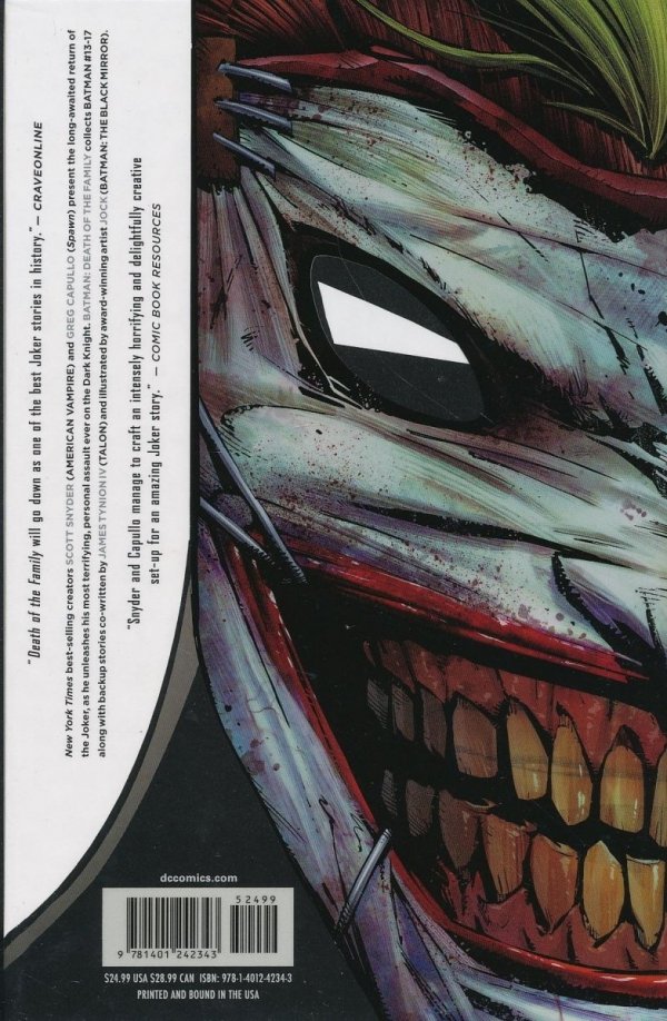 BATMAN VOL 03 DEATH OF THE FAMILY HC [9781401242343] **promocja TOMY**