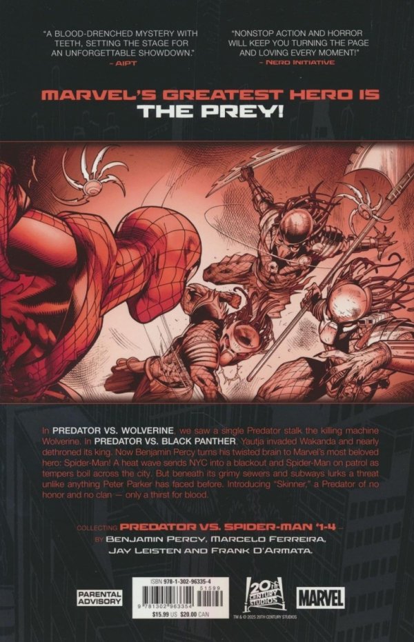 PREDATOR VS SPIDER-MAN TP [9781302963354]