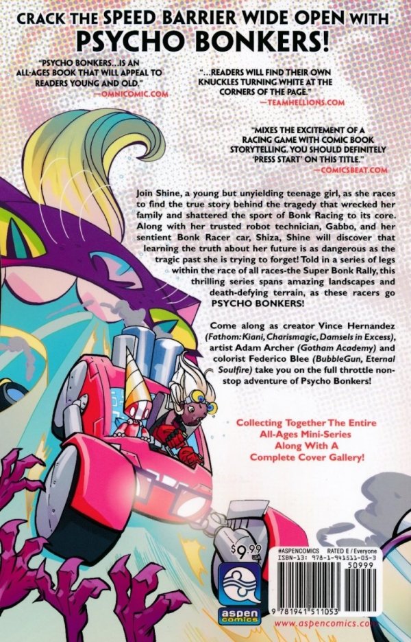 PSYCHO BONKERS VOL 01 FULL THROTTLE TP [9781941511053] **OFERTA SPECJALNA**