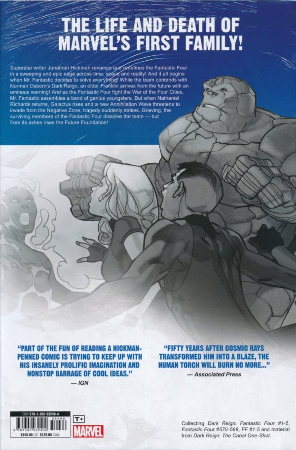 FANTASTIC FOUR BY JONATHAN HICKMAN OMNIBUS VOL 01 HC [STANDARD] [9781302932404] **promocja TOMY**