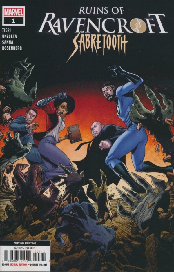RUINS OF RAVENCROFT SABRETOOTH #01 2ND PTG [75960609701200112]