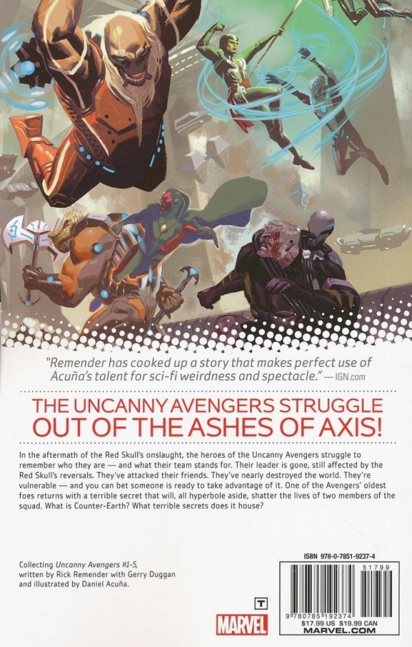 UNCANNY AVENGERS VOL 01 COUNTER-EVOLUTIONARY TP [9780785192374] **PROMOCJA TOMY**