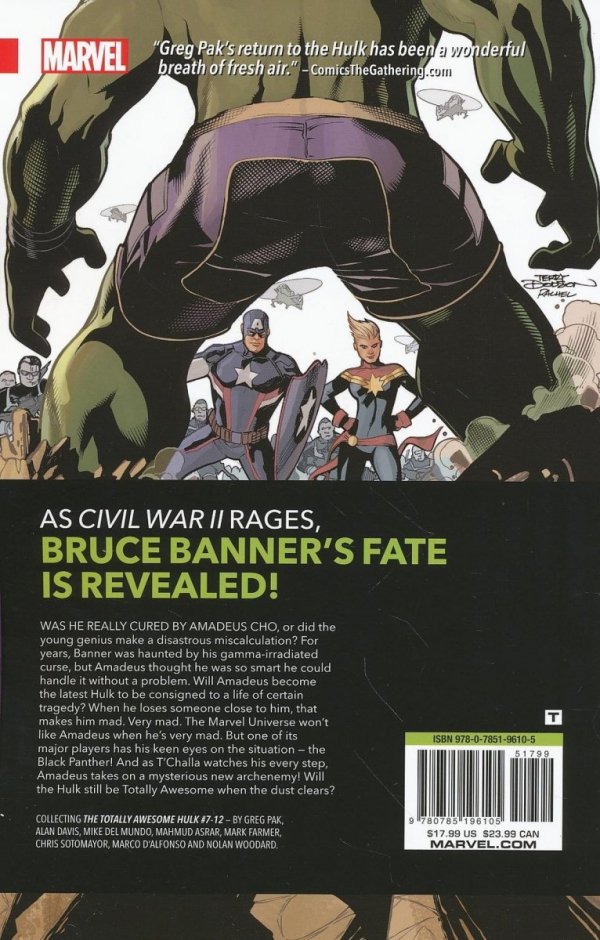 TOTALLY AWESOME HULK VOL 02 CIVIL WAR II TP [9780785196105] **OFERTA SPECJALNA**