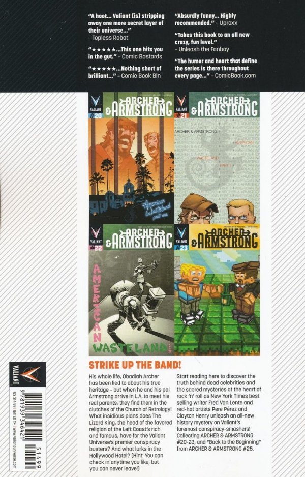 ARCHER AND ARMSTRONG VOL 06 AMERICAN WASTELAND TP [9781939346421] **promocja TOMY**