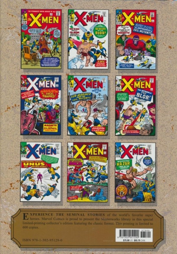MARVEL MASTERWORKS THE X-MEN VOL 01 HC [VARIANT] [9781302951290]