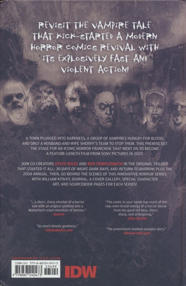 30 DAYS OF NIGHT DELUXE EDITION VOL 01 HC [9798887240473]