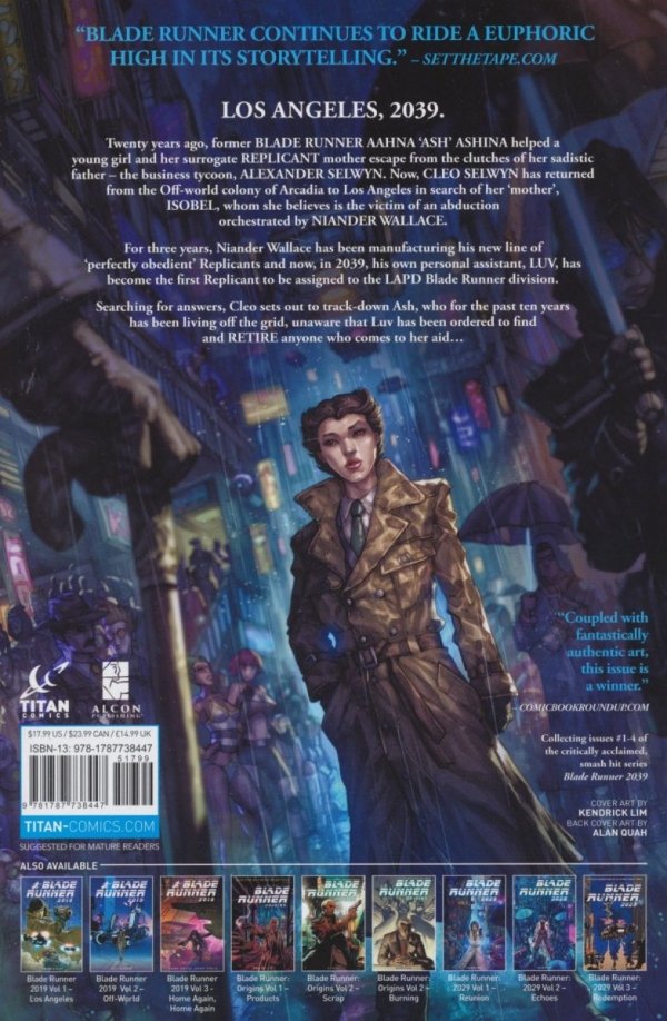 BLADE RUNNER 2039 VOL 01 LUV TP [9781787738447]