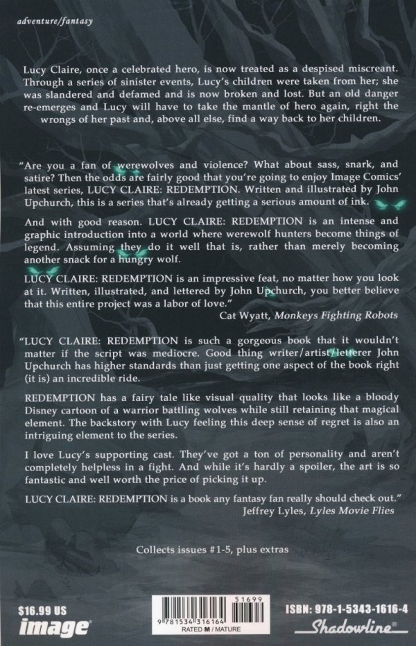LUCY CLAIRE REDEMPTION VOL 01 TP [9781534316164]