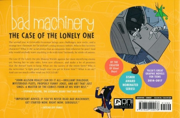BAD MACHINERY POCKET EDITION VOL 04 THE CASE OF THE LONELY ONE GN [9781620104576] **promocja TOMY**