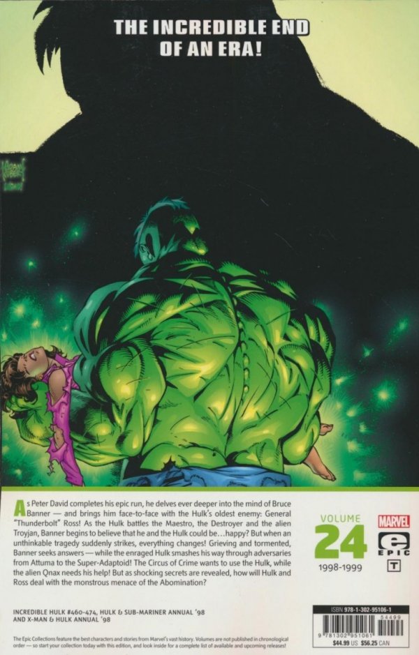 INCREDIBLE HULK EPIC COLLECTION THE LONE AND LEVEL SANDS TP [9781302951061] **OFERTA SPECJALNA**