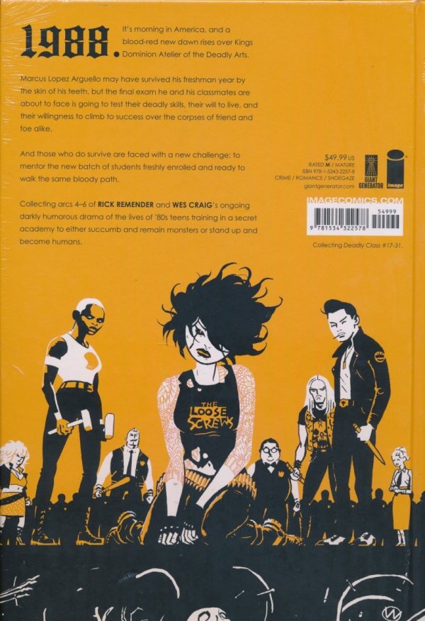 DEADLY CLASS DELUXE EDITION VOL 02 THE FUNERAL PARTY HC [9781534322578] **OFERTA SPECJALNA**