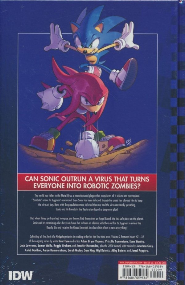 SONIC THE HEDGEHOG THE IDW COLLECTION VOL 03 HC [9781684059584] **promocja TOMY**