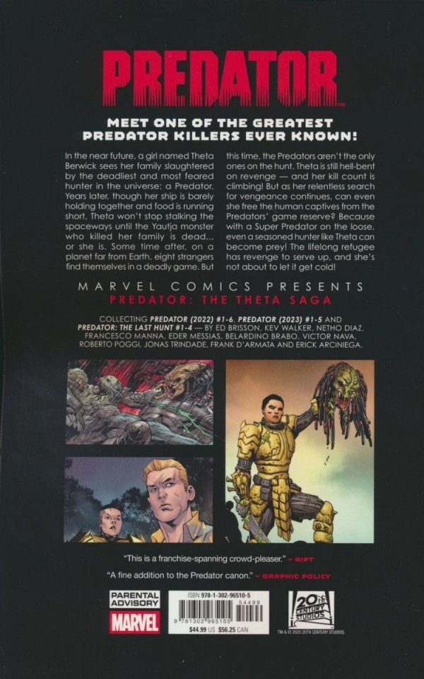 PREDATOR THE THETA SAGA TP [9781302965105]