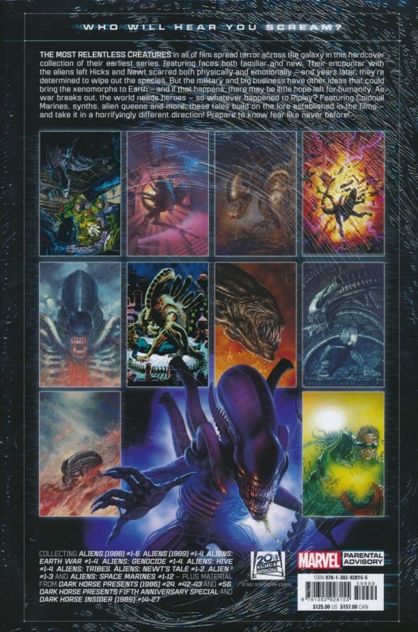 ALIENS THE ORIGINAL YEARS OMNIBUS VOL 01 HC [STANDARD] [9781302928155] **promocja TOMY**