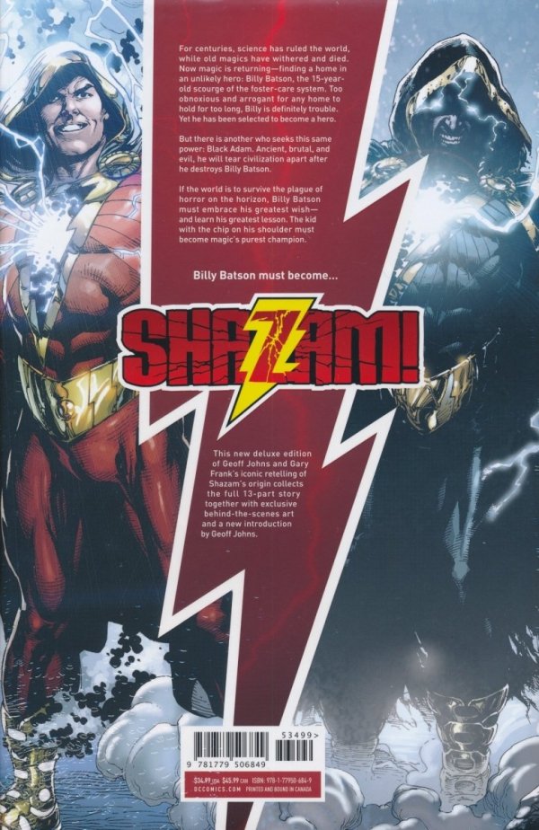 SHAZAM THE DELUXE EDITION HC [9781779506849] **promocja TOMY**