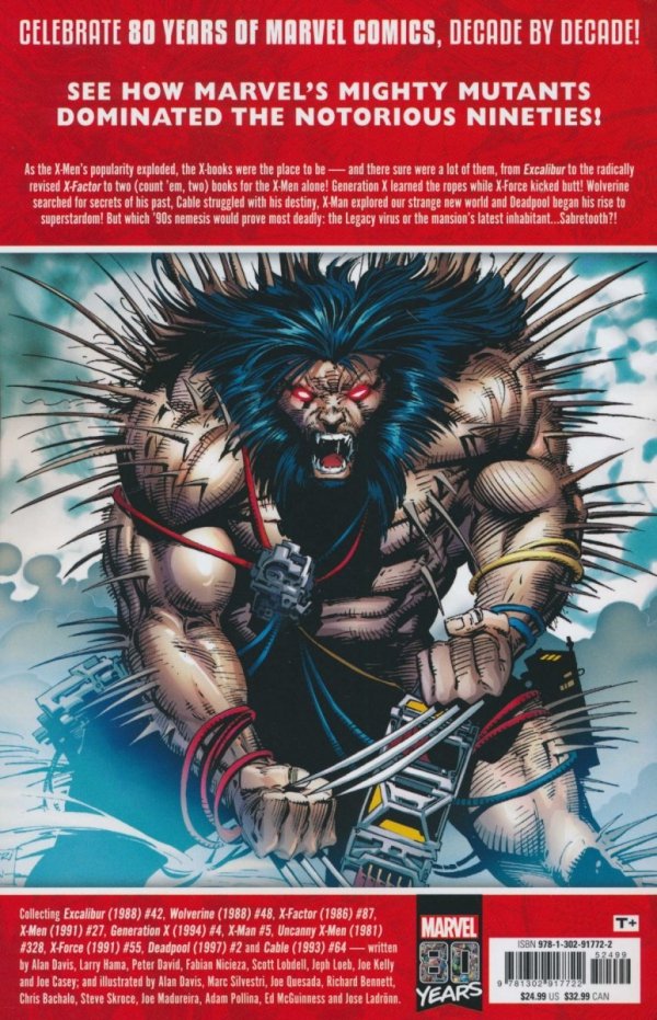DECADES MARVEL IN THE 90S THE MUTANT X-PLOSION TP [9781302917722] **OFERTA SPECJALNA**