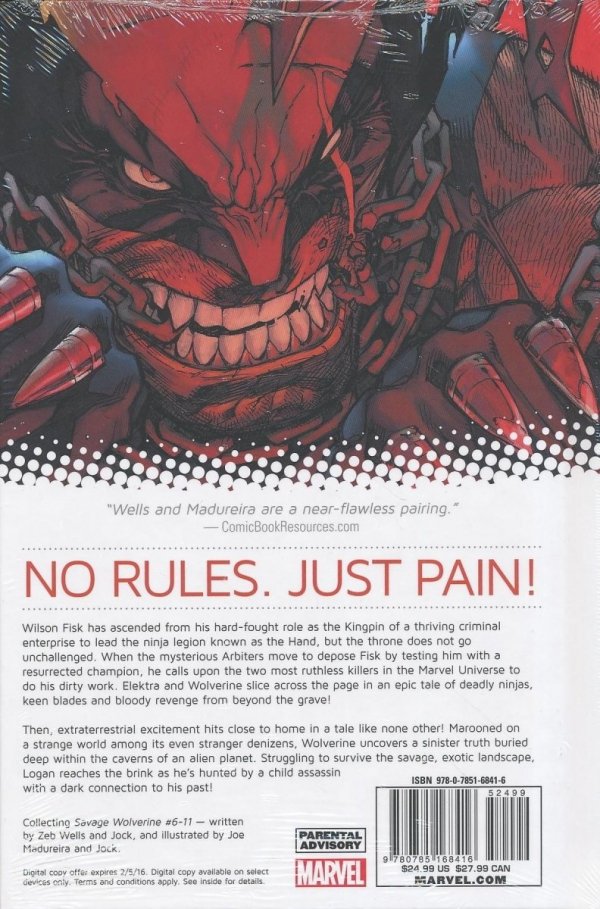 SAVAGE WOLVERINE VOL 02 HANDS ON A DEAD BODY HC [9780785168416]